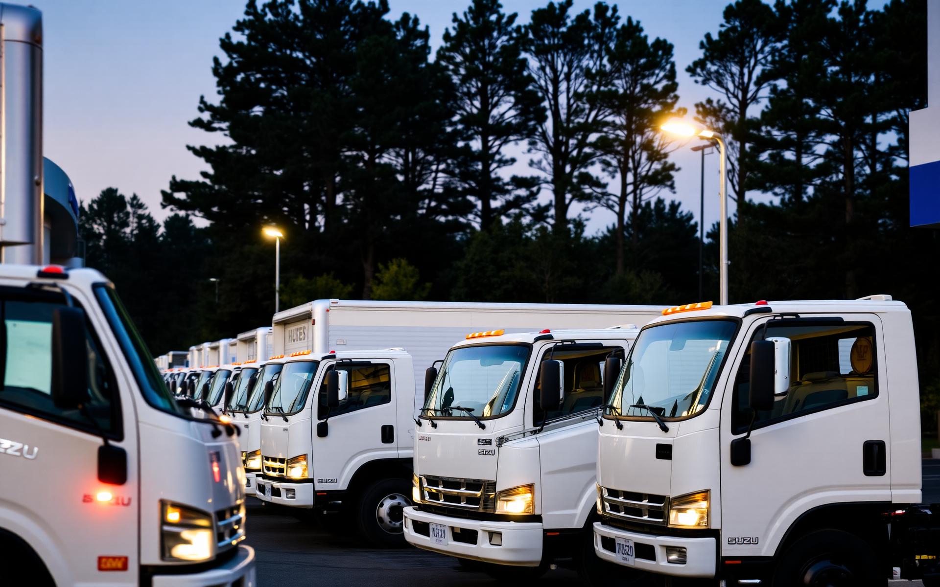 Lineup of new Isuzu commercial trucks